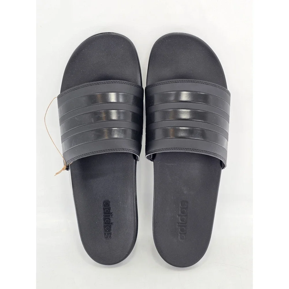 Adidas Adilette Comfort Slides Mens Size 17 Black GZ5896 - New
